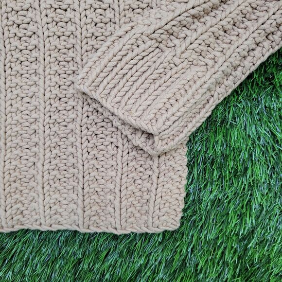 J-Crew Chunky-Knitted Sweater Womens XS/S 17x23 Beige - Picture 4 of 11